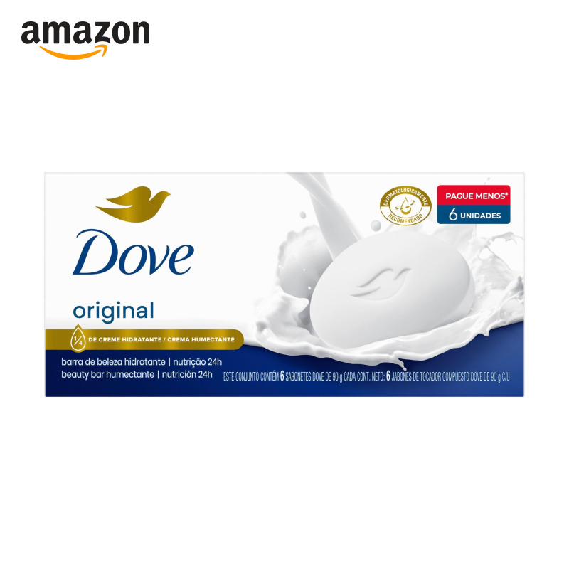 Dove Sabonete em Barra Original 90g 6 Unidades