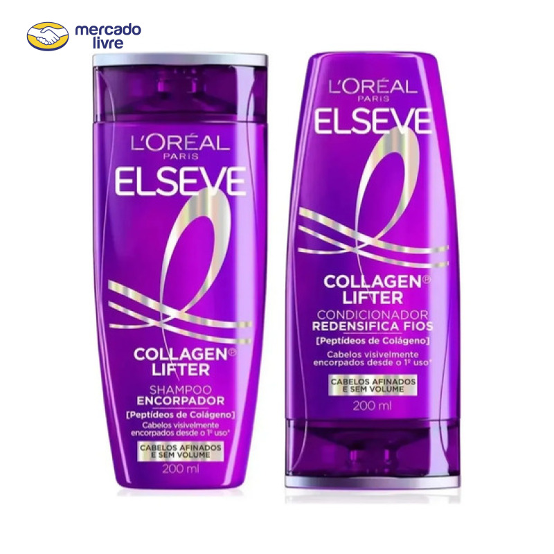 Kit Elseve Collagen Lafiter Shampoo E Condicionador 200ml