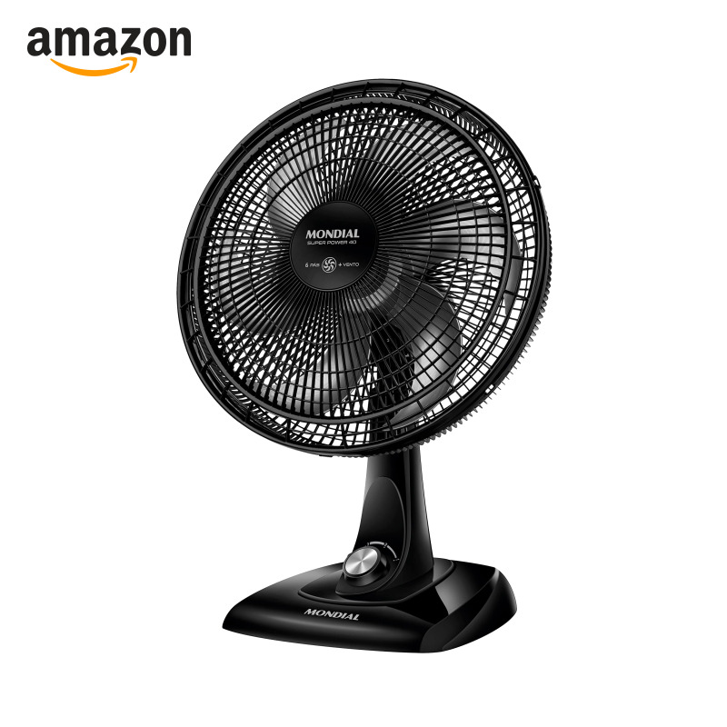 MONDIAL Ventilador de Mesa 40cm Super Power, Preto/Prata, 140W, 110V - VSP-40-B