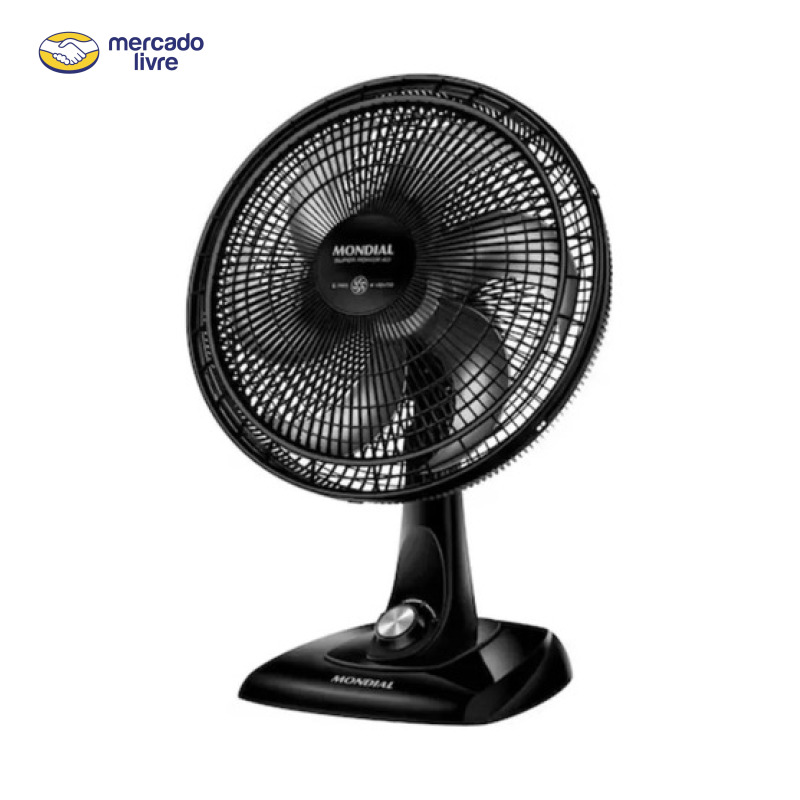 Ventilador de Mesa Mondial Super Power 40cm 6 Pás VSP-40-B 127V Preto/Cinza