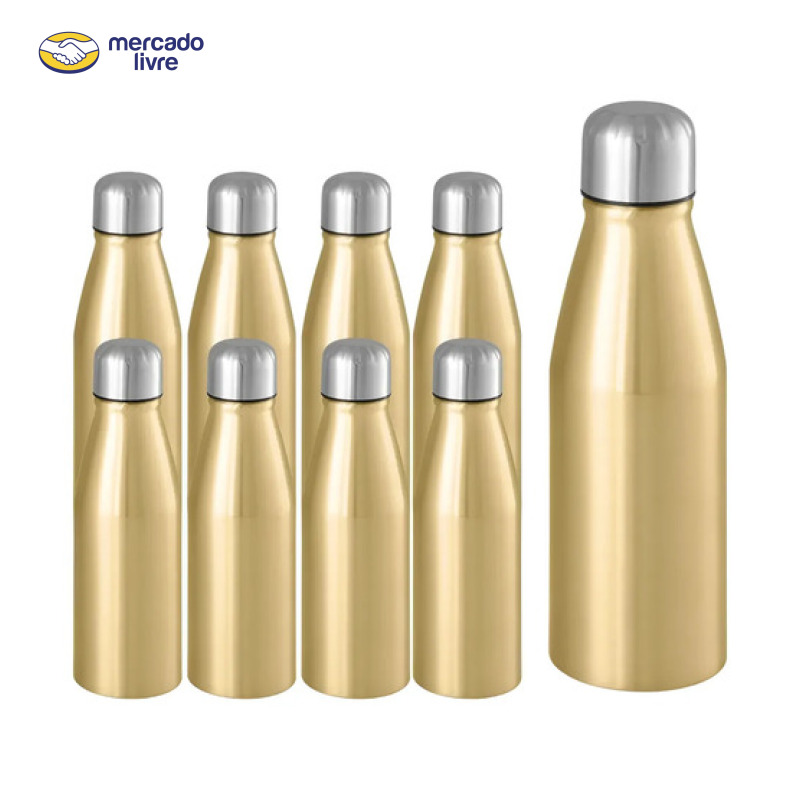 Kit 10 Garrafas Squeeze De Água 500ml