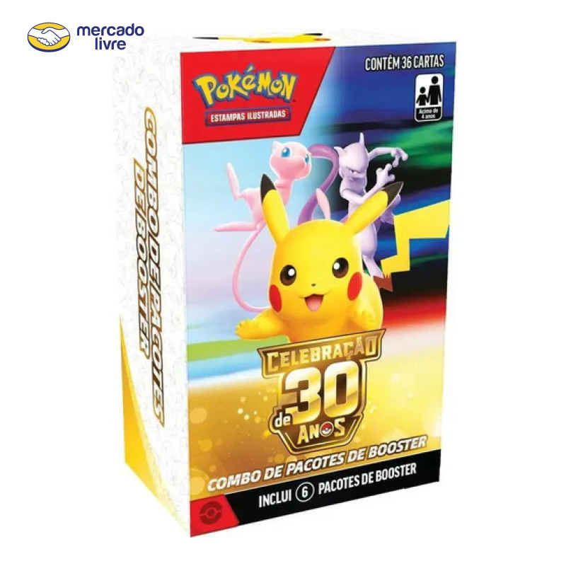 Combo De Booster Pokémon - Celebração 30 Anos Copag Português