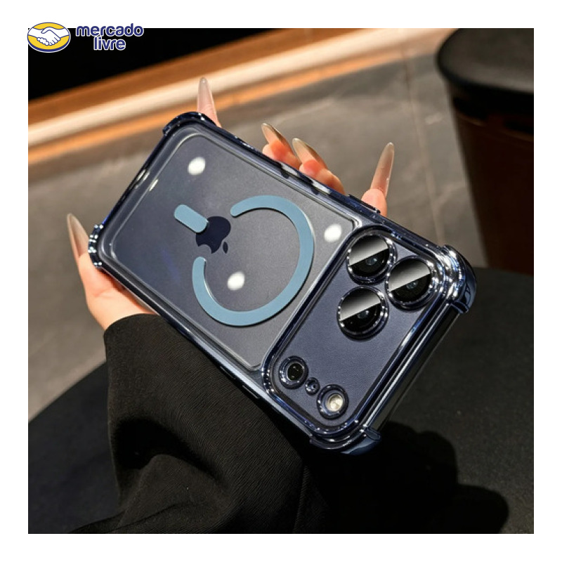 Capa Capinha Magnética Proteção Para iPhone 17/18 Promax Azul 17promax/18promax