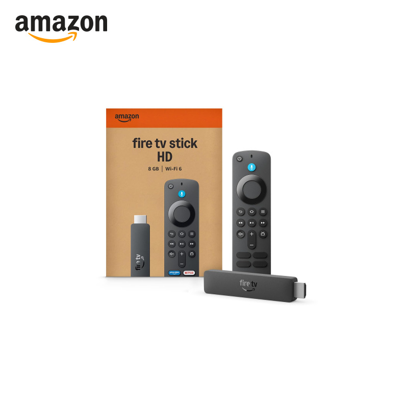 Amazon Fire TV Stick HD (modelo mais recente), Controle Remoto por Voz com Alexa, alimentado pela TV, com configuração simple