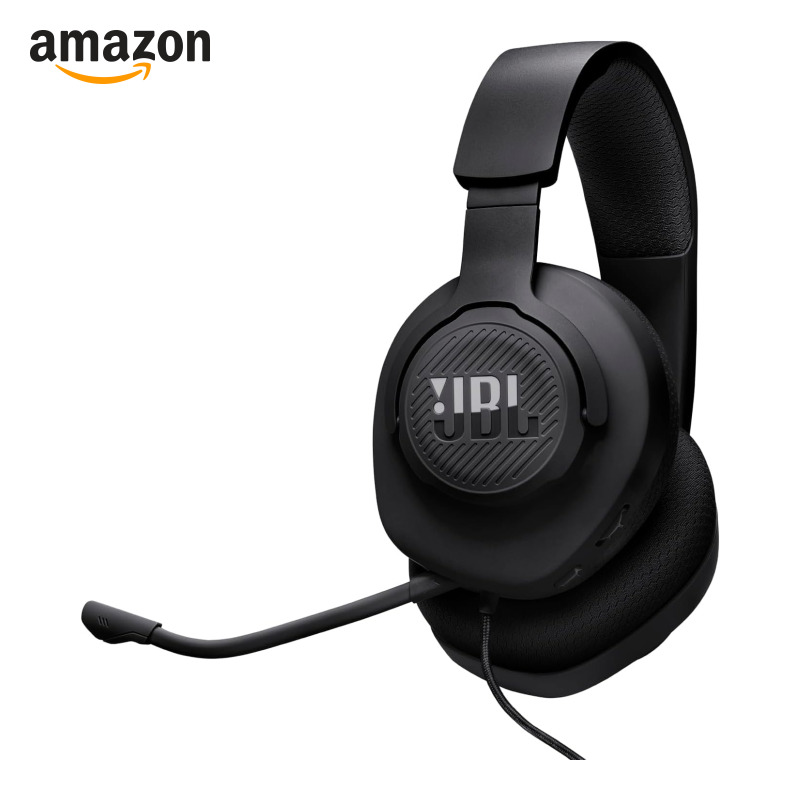 JBL, Fone de Ouvido Com Fio, Quantum 100M2, Headset Gamer, Over Ear, Microfone Removível - Preto