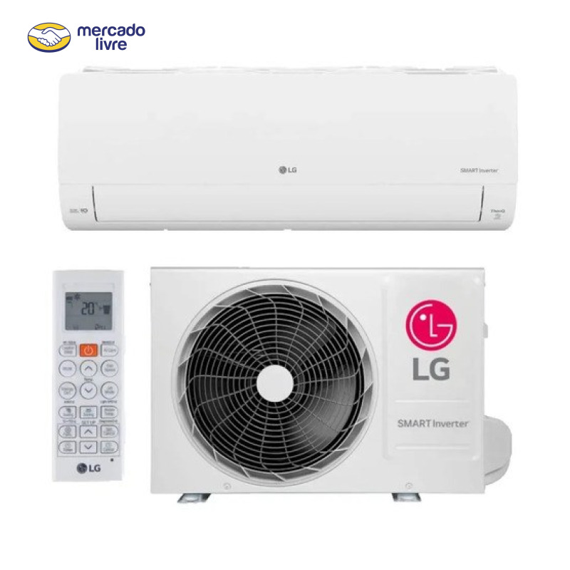Ar Condicionado LG Inverter Smart Voice AI 12.000 Btus Frio R-32