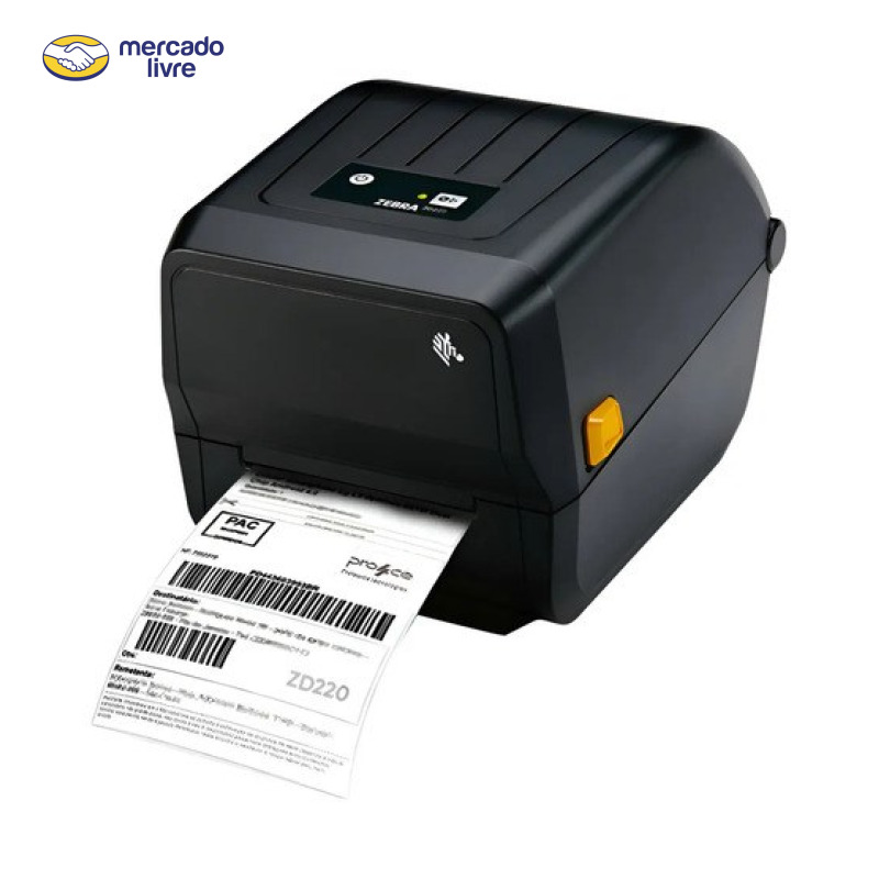 Impressora De Etiqueta Zd220 Zebra Nova Gc420t Preto