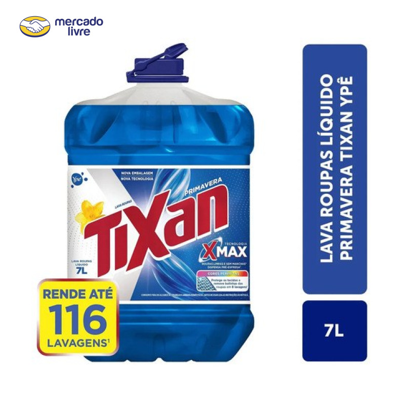 Lava Roupas Líquido Tixan Ypê Primavera 7 Litros