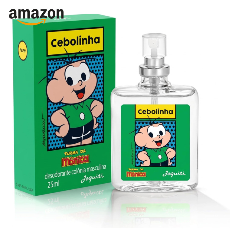 Colônia Cebolinha, Jequiti, 25 Ml Embalagem de vido