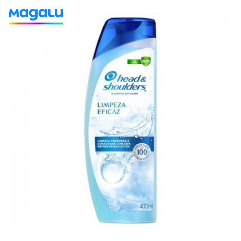 Shampoo Anticaspa Head e Shoulders Limpeza Eficaz 400ml - Head & Shoulders