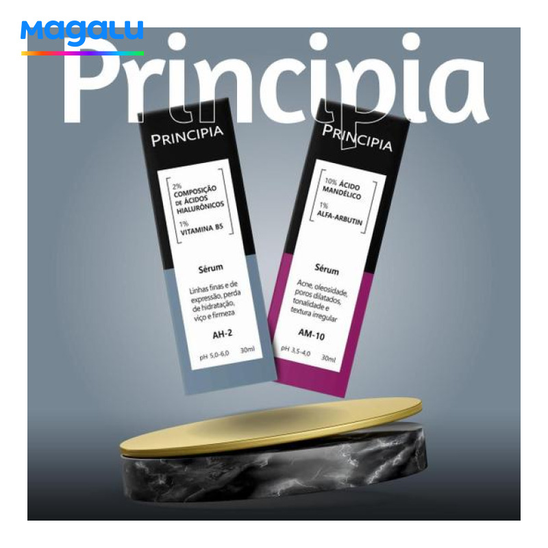 Kit Principia Sérum de Ácido Mandélico + Ácido Hialurônico 30ml cada