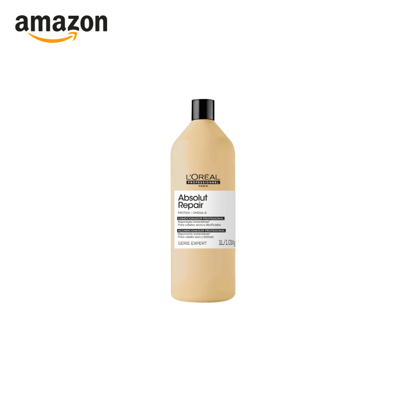 Condicionador L’Oréal Professionnel Absolut Repair Serie Expert, 1L | Com Proteína e Ômega 9, Para cabelos danificados e S...