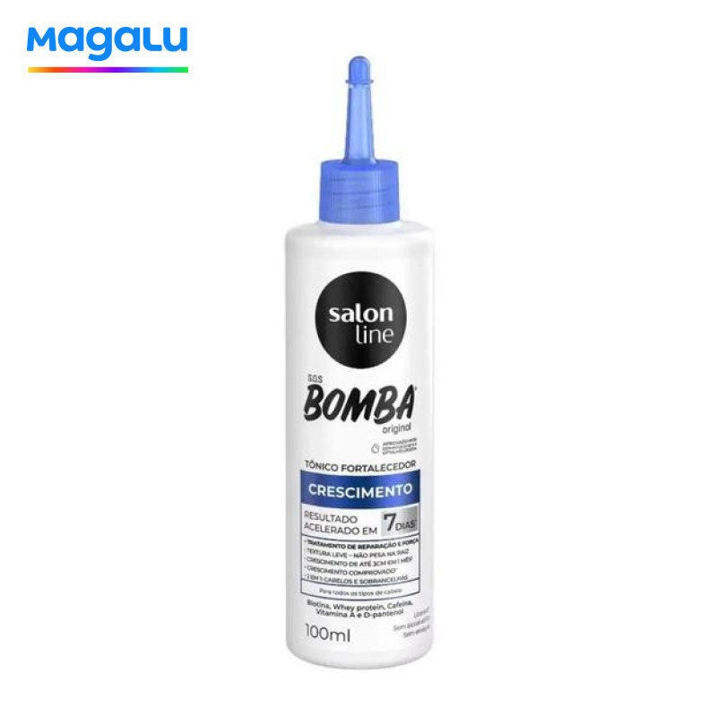Tônico Salon Line SOS Bomba Crescimento Capilar 100ml Fortalecedor Fios