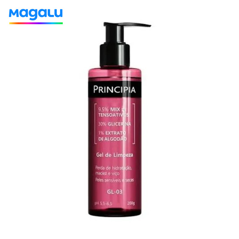 Gel de Limpeza Principia GL-03 200g Pele Sensível e Seca com Glicerina