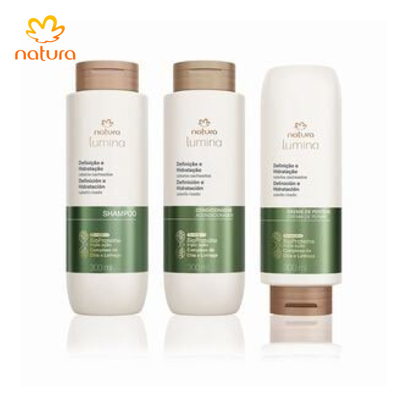 Kit Lumina Cacheados Shampoo, Condicionador e Creme para Pentear (3 produtos)