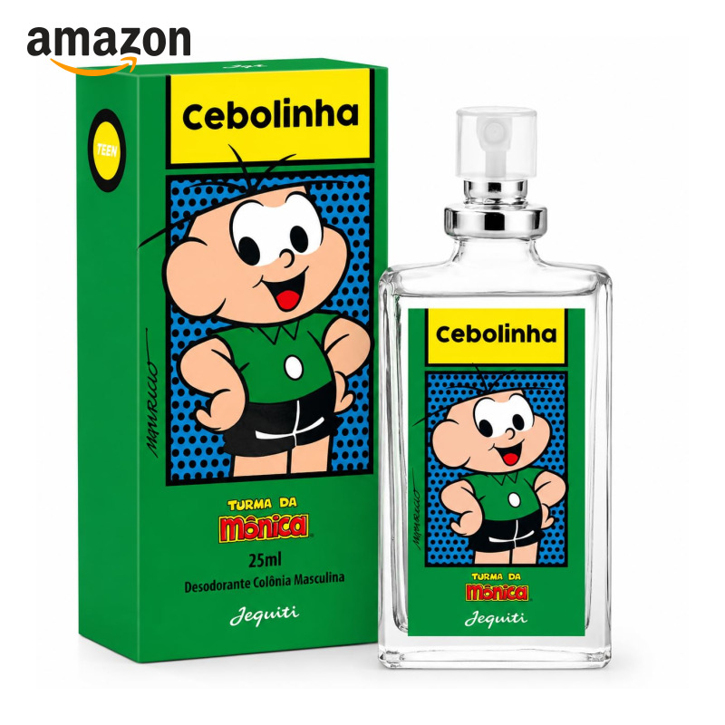 Jequiti Perfume Cebolinha Colônia Desodorante Masculino Teen 25ml | Turma da Mônica, Spray