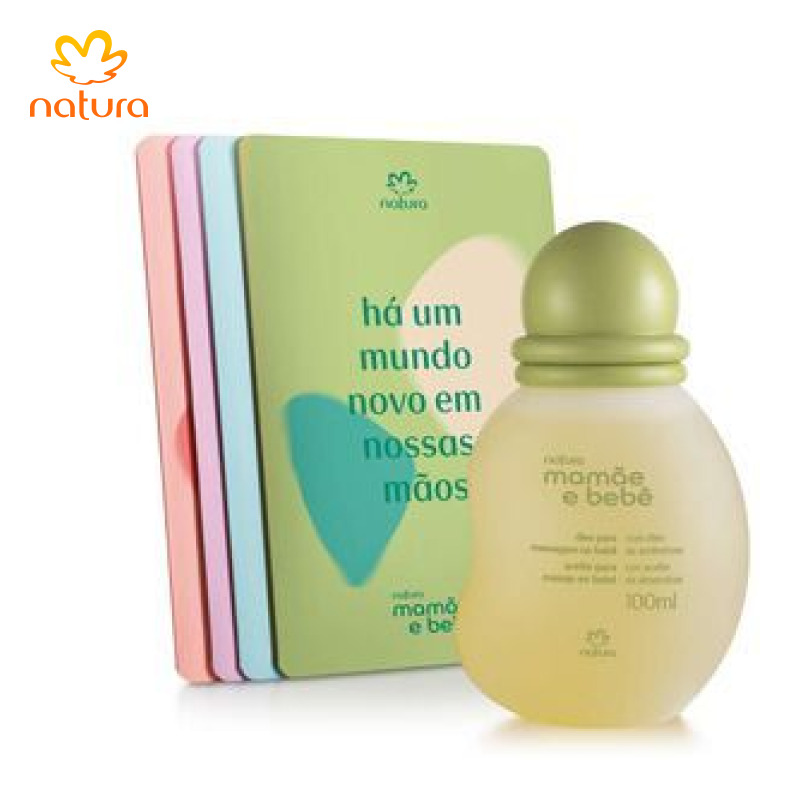 Óleo com Guias de Massagem no Bebê Mamãe e Bebê