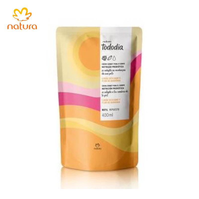 Refil Creme Desodorante Nutritivo Tododia Limão Siciliano e Flor de Gardênia
