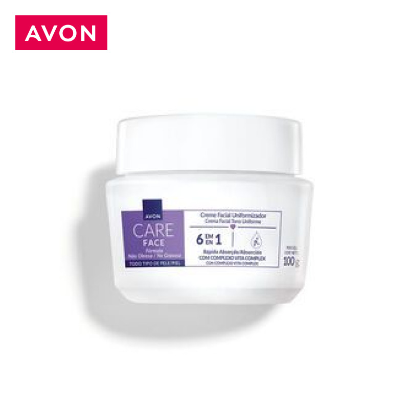 Creme Facial Uniformizador Avon Care 6 em 1 100g