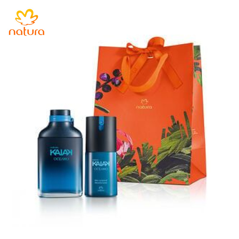 Presente Natal Deo Colônia e Deo Spray Masculino Kaiak Oceano
