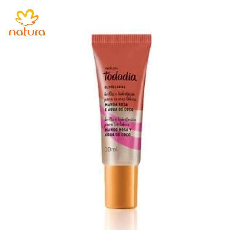 Gloss Labial Tododia Manga Rosa e Água de Coco 10 ml