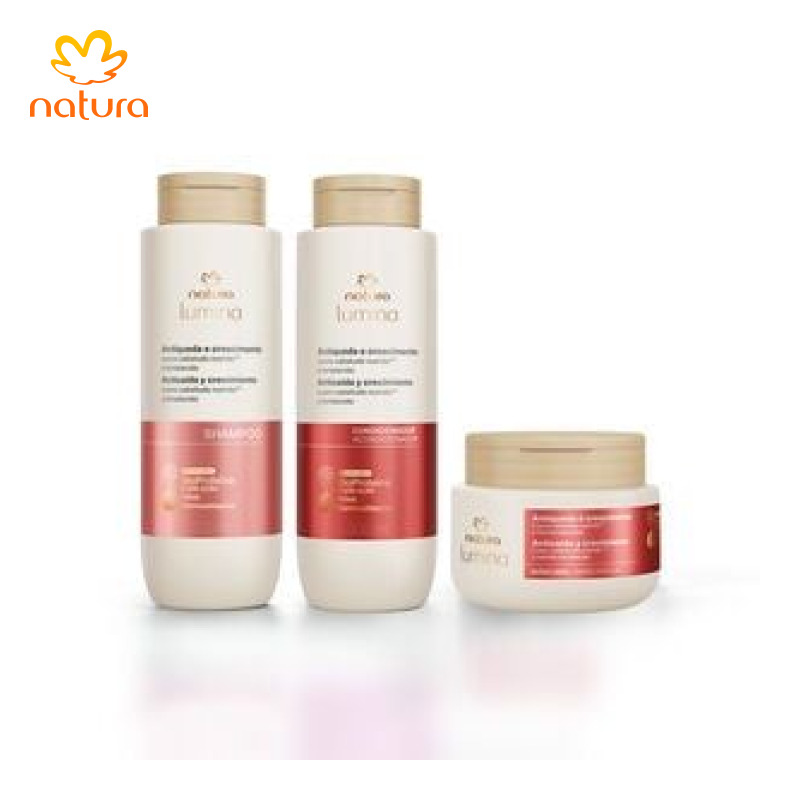 Kit Natal Rotina Capilar Completa Lumina Antiqueda