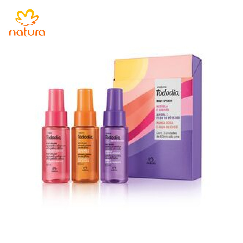Kit Tododia Body Splash Miniaturas Verão (3 unidades)