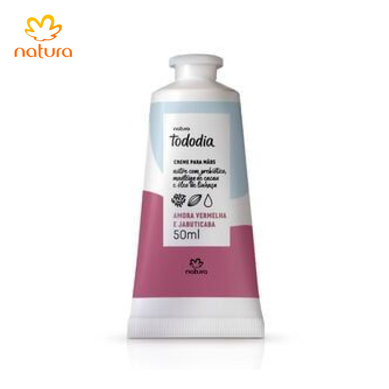 Creme Nutritivo para Mãos Tododia Amora Vermelha e Jabuticaba