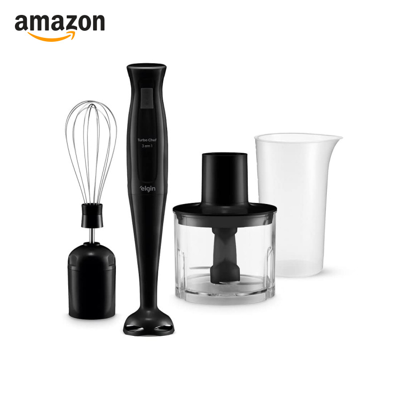 Mixer Vertical Turbo Chef Elgin 3 em 1 200W Preto 110v