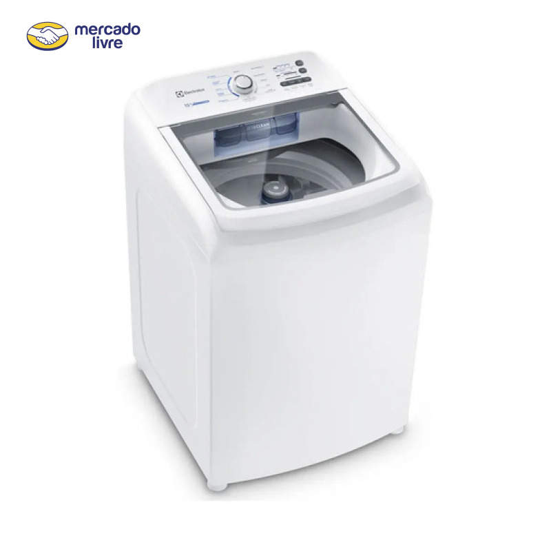 Máquina De Lavar Electrolux 15kg Inox 127v Branco 127v Branco