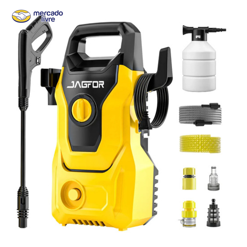 Lavadora de Alta Pressão Elétrica JAGFOR CJ05Y de 4800 Psi com Mangueira de 10m