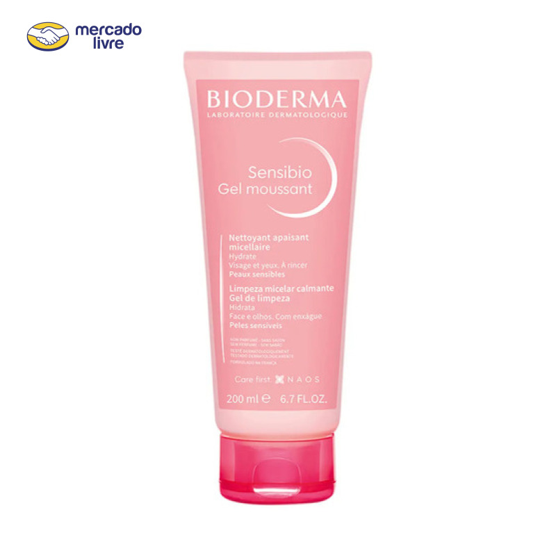 Gel de Limpeza Micelar Calmante e Hidratante Bioderma Sensibio Gel Moussant 200ml