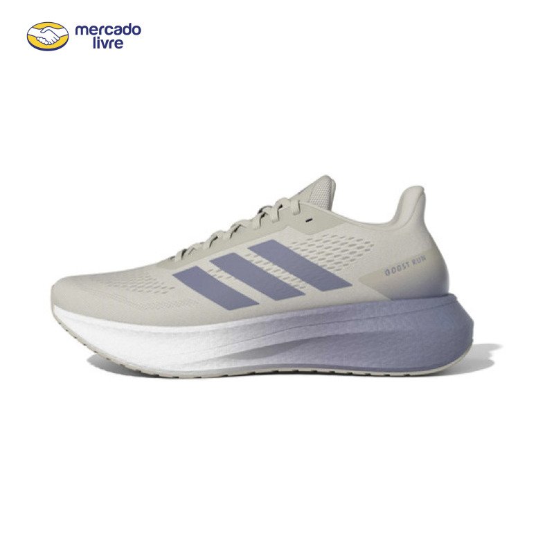 Tênis Masculino Boost Run M adidas Bege Liso 41 Br
