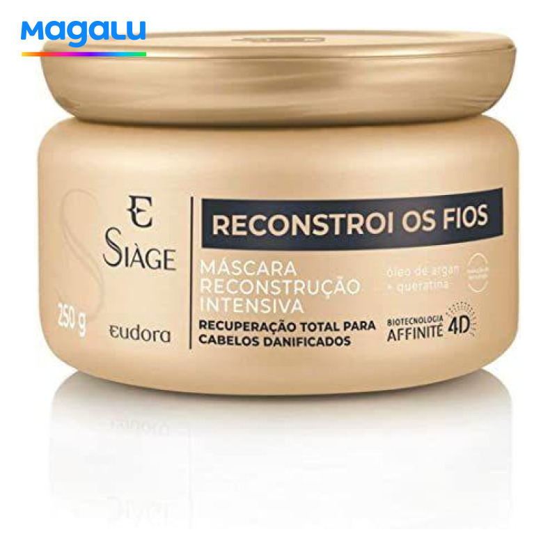 Máscara de Tratamento Eudora Siàge Reconstrói os Fios 250g