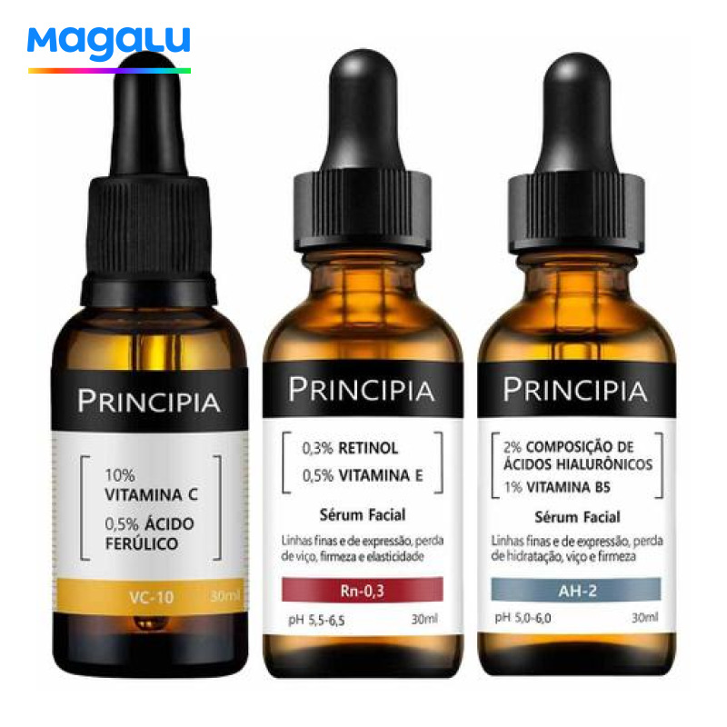 Principia Kit - Sérum AH-2 + Sérum VC-10 + Sérum Rn-0,3