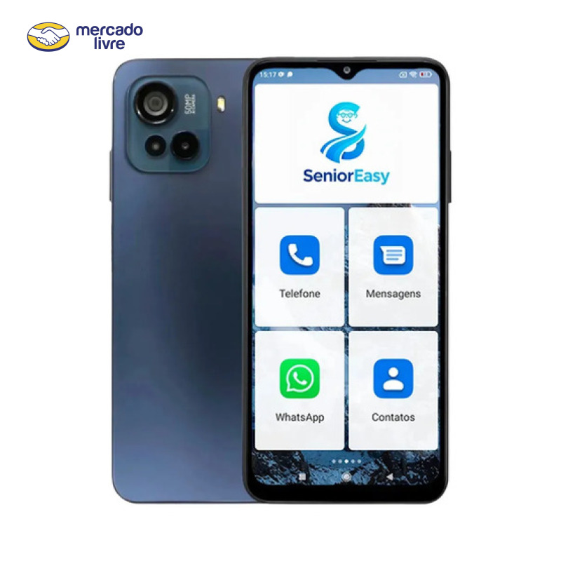 Smartphone SeniorEasy para Idosos 64gb 3gb RAM Tela Grande