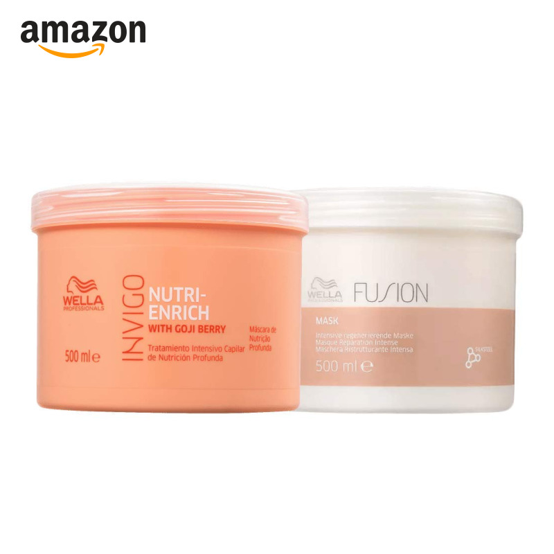 Kit Máscara Fusion Intense Repair 500ml + Máscara Enrich 500ml Wella