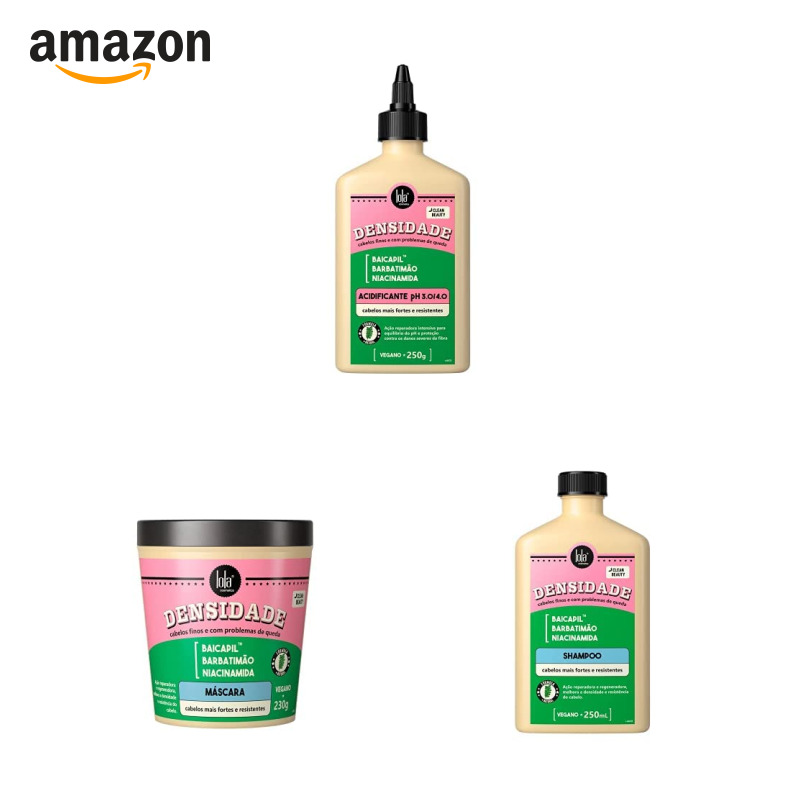 Lola Cosmetics Kit Lola Densidade: Shampoo + Acidificante + Máscara