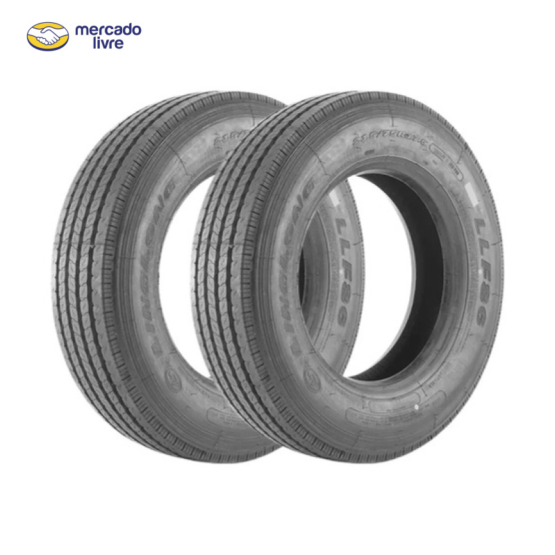 Kit 2 Pneus 215/75 R17.5 Linglong LLF86 16PR 135/133J Aro 17.5 DIRECIONAL / LISO