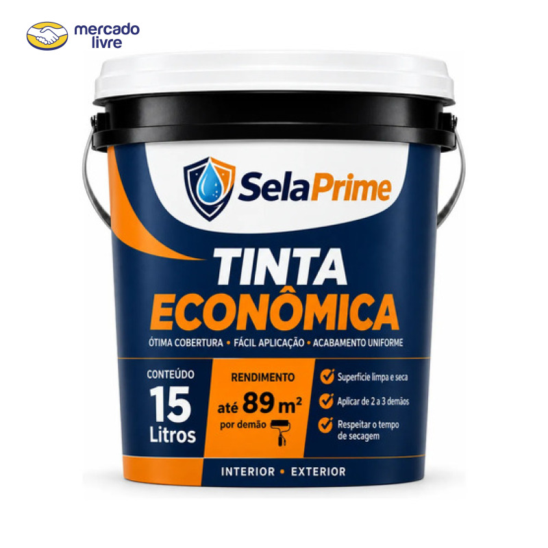 Tinta Acrílica Fosca 15l Interior Teto E Parede Anti Mofo Branco Gelo Fosco