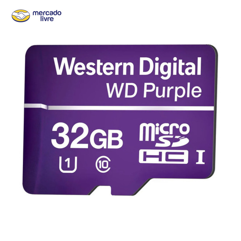 Cartão Micro Sd 32gb 16tbw Western Digital Purple
