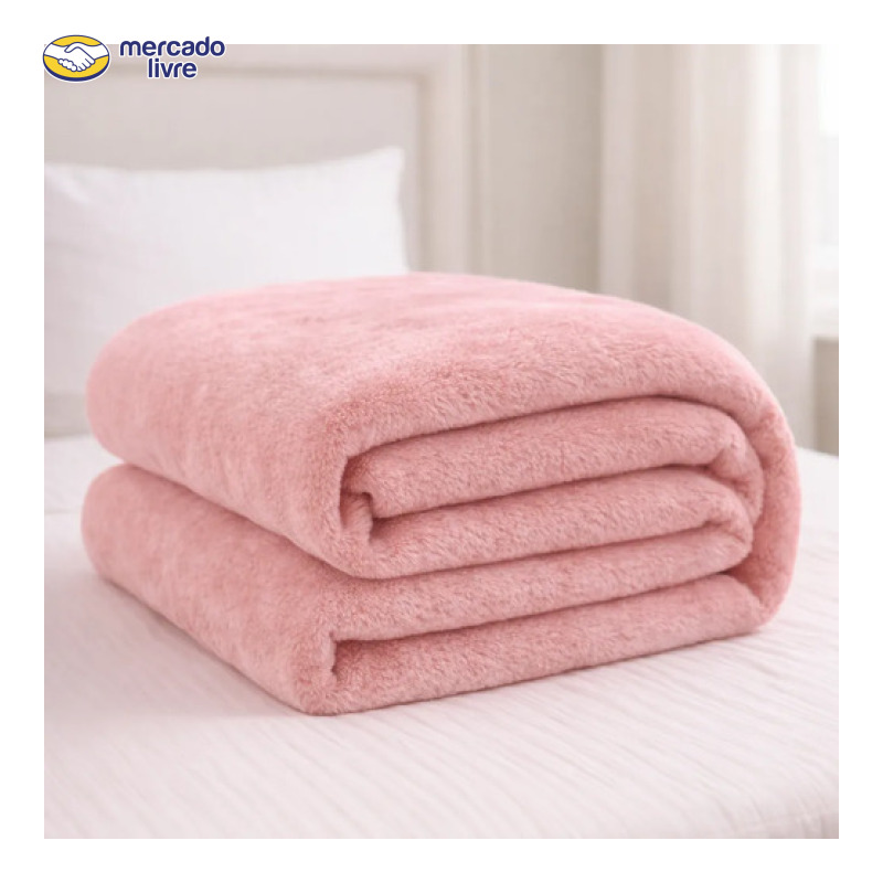 Coberta Manta Soft Casal Microfibra Anti-alérgica Dupla Face