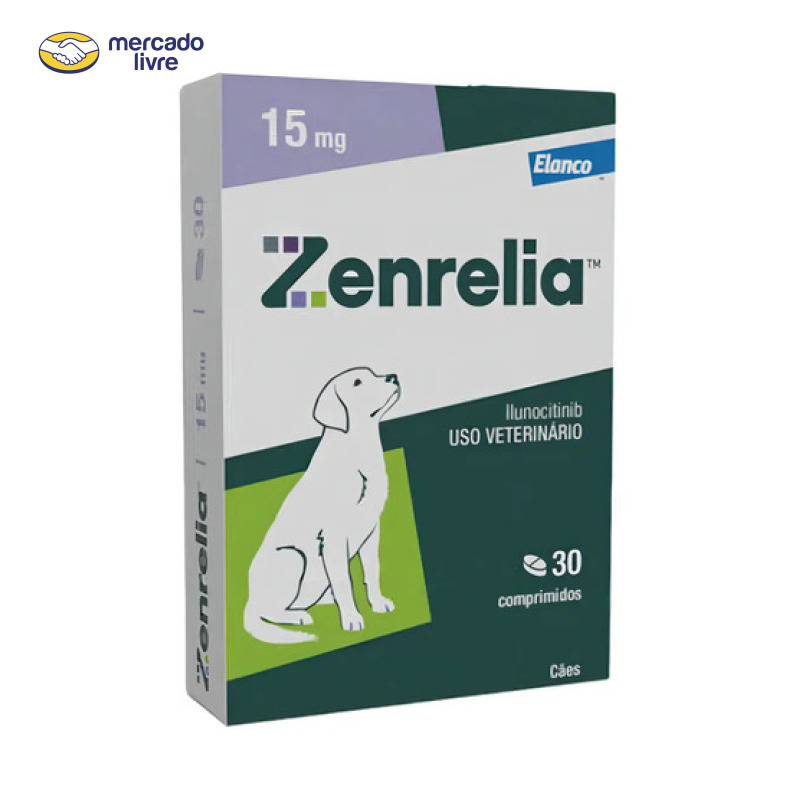 Zenrelia Tab 15mg30 Comprimidos Dermatológico Cães Elanco