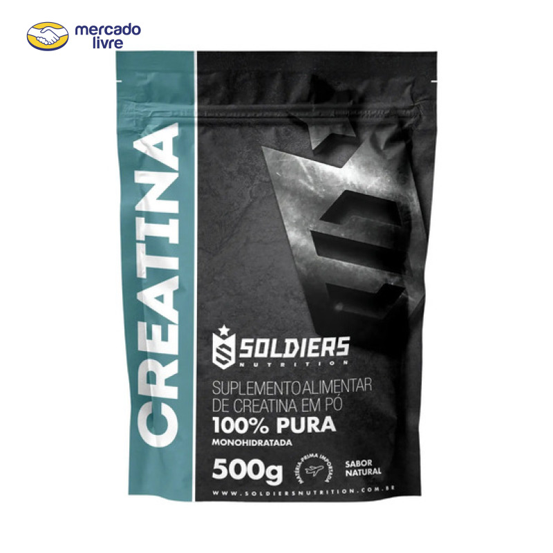 Creatina Soldiers Nutrition em pó Sem sabor x 500g