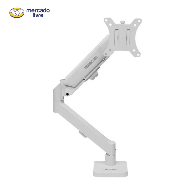 Suporte Articulado Para Monitor 13 a 32 Pistão a Gás Ajustável Zinnia Nimbo 110 Branco