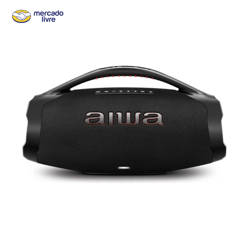 Caixa De Som Boombox Aiwa AWS-BBS-01-B 200w IP66 30hs De Bateria